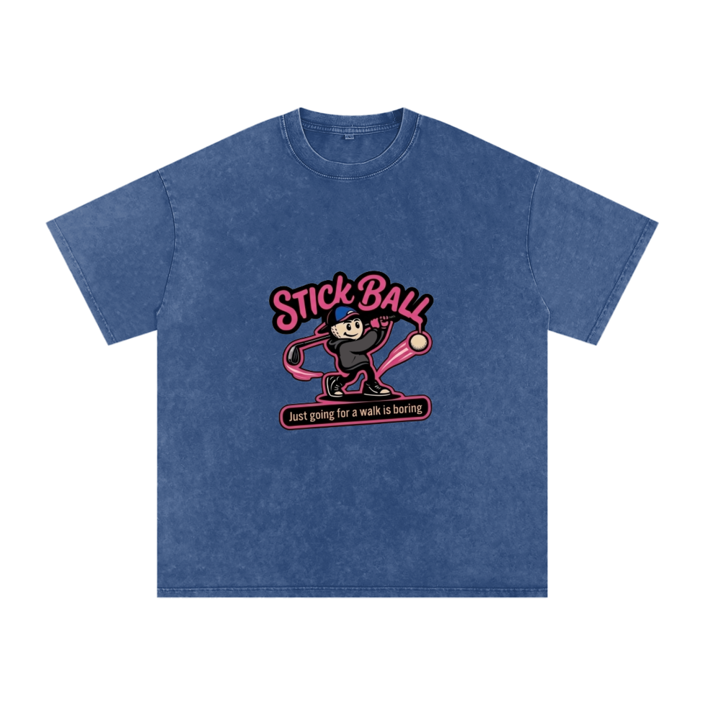 Snow Washed Oversized Cotton T-Shirt