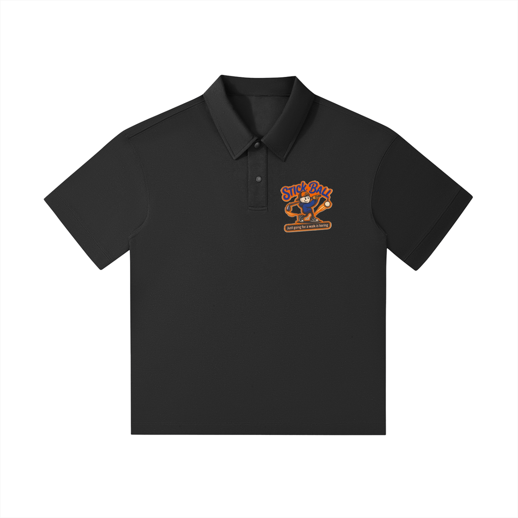 Drop Shoulder Short-Sleeve Polo