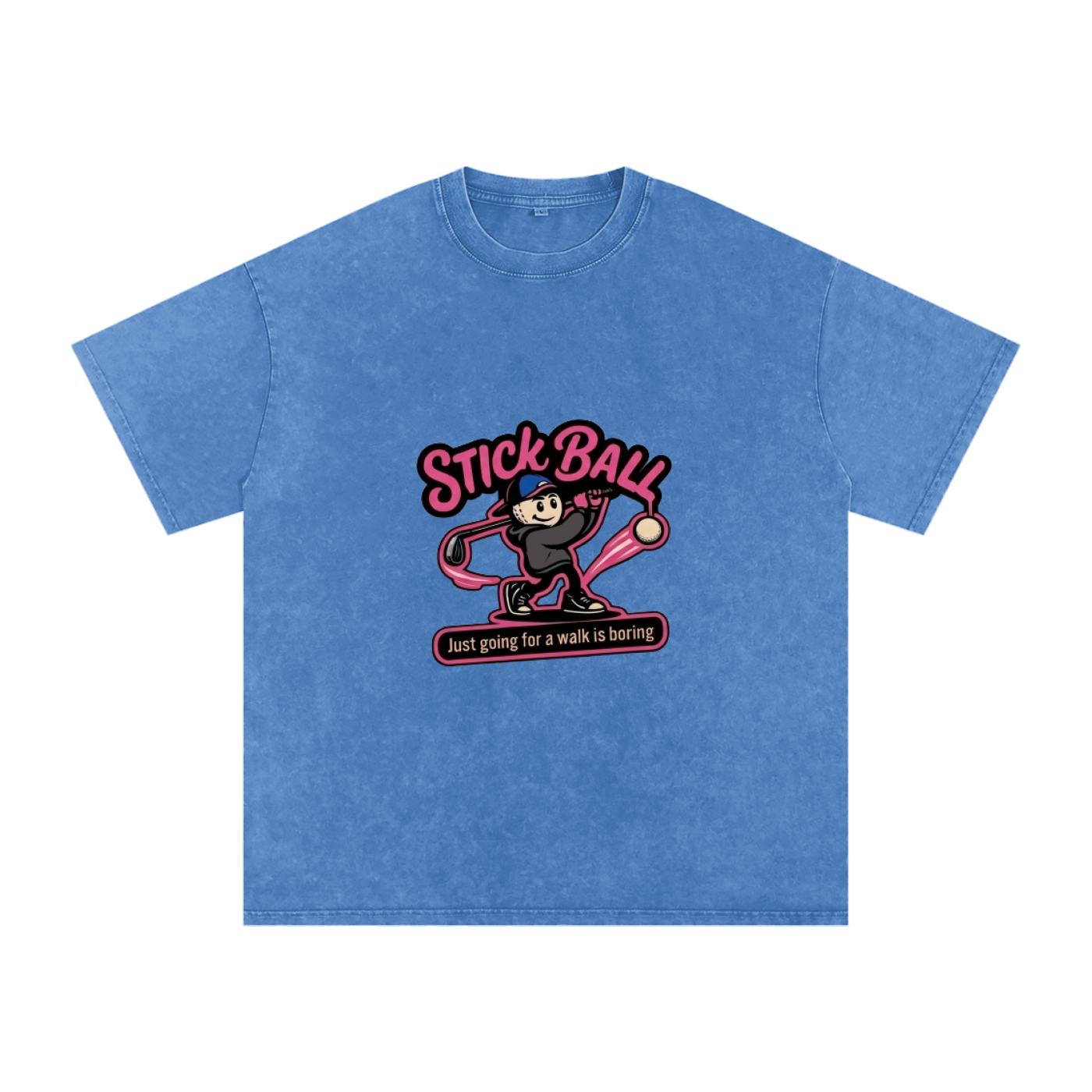 Snow Washed Oversized Cotton T-Shirt