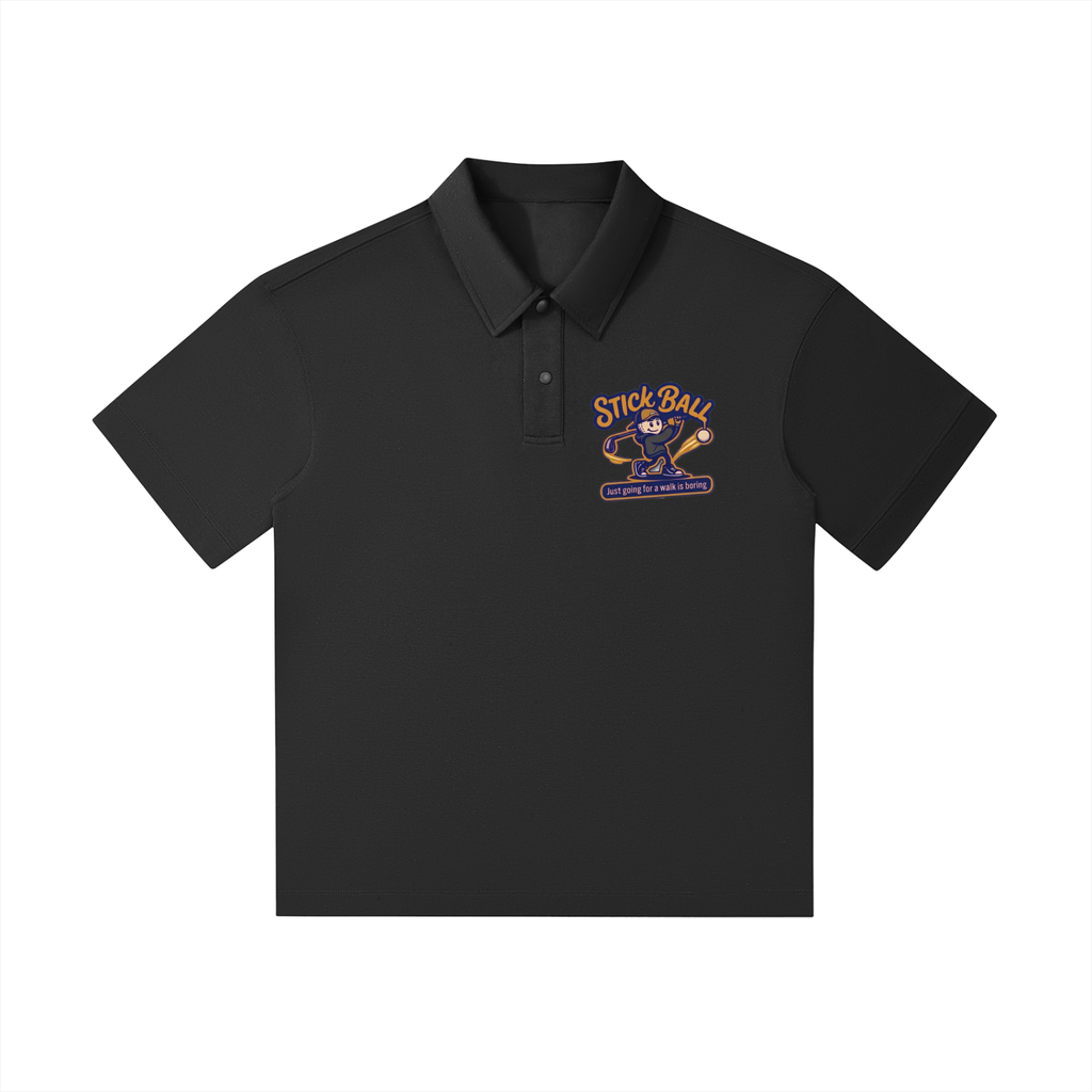 Drop Shoulder Short-Sleeve Polo