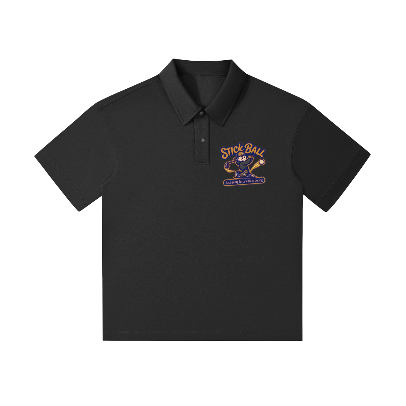 Drop Shoulder Short-Sleeve Polo
