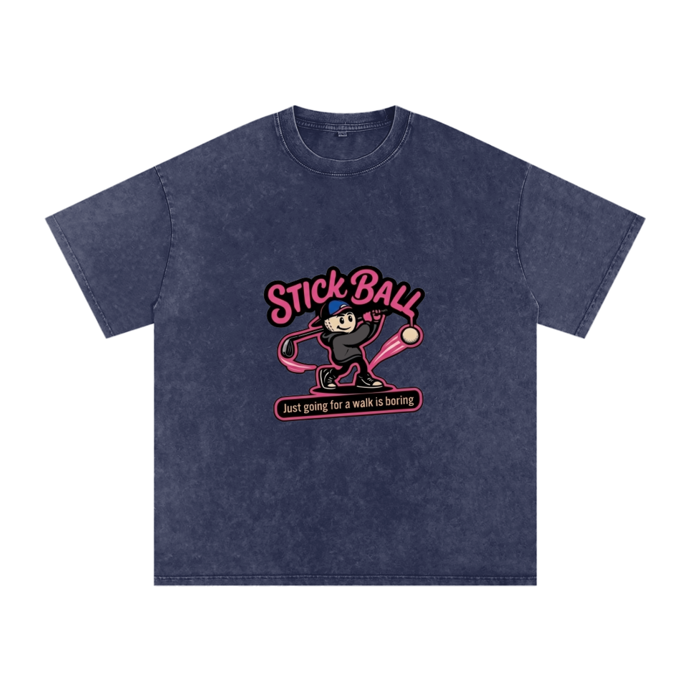 Snow Washed Oversized Cotton T-Shirt