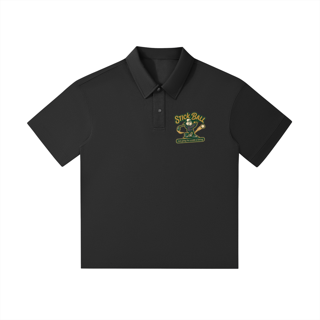 Drop Shoulder Short-Sleeve Polo