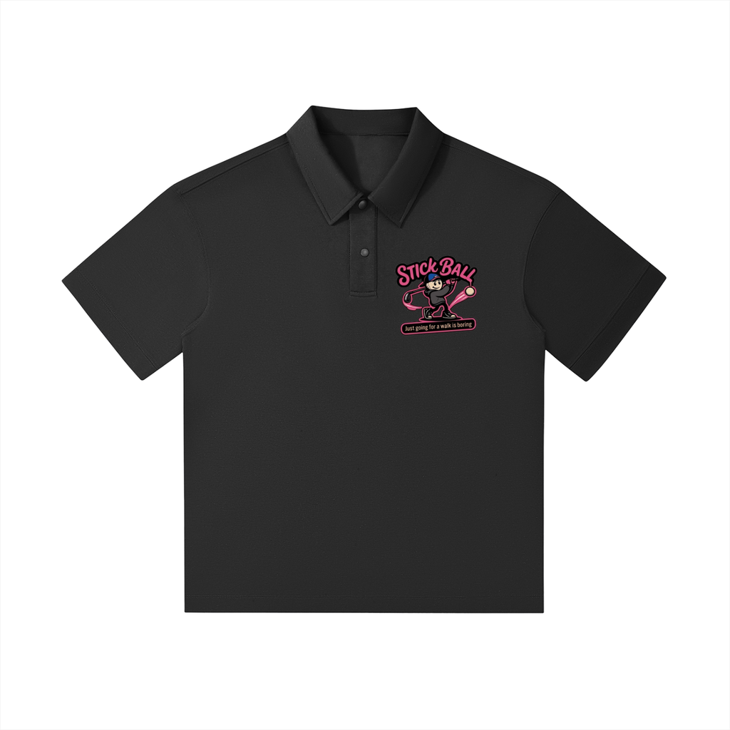 Drop Shoulder Short-Sleeve Polo