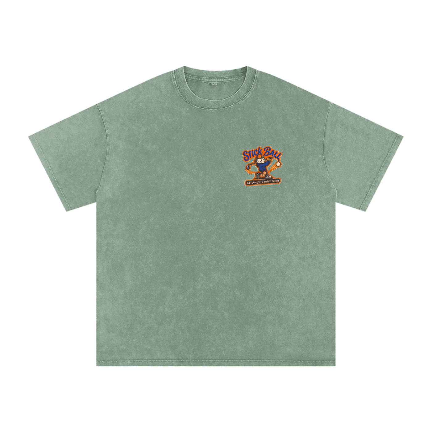Snow Washed Oversized Cotton T-Shirt