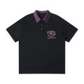 Contrast Collar Raglan Polo Shirt