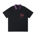 Contrast Collar Raglan Polo Shirt