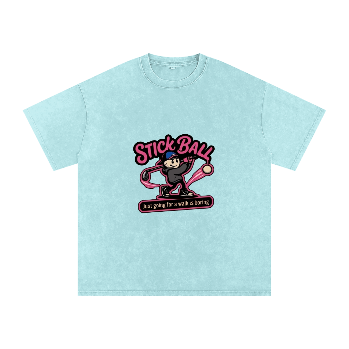 Snow Washed Oversized Cotton T-Shirt