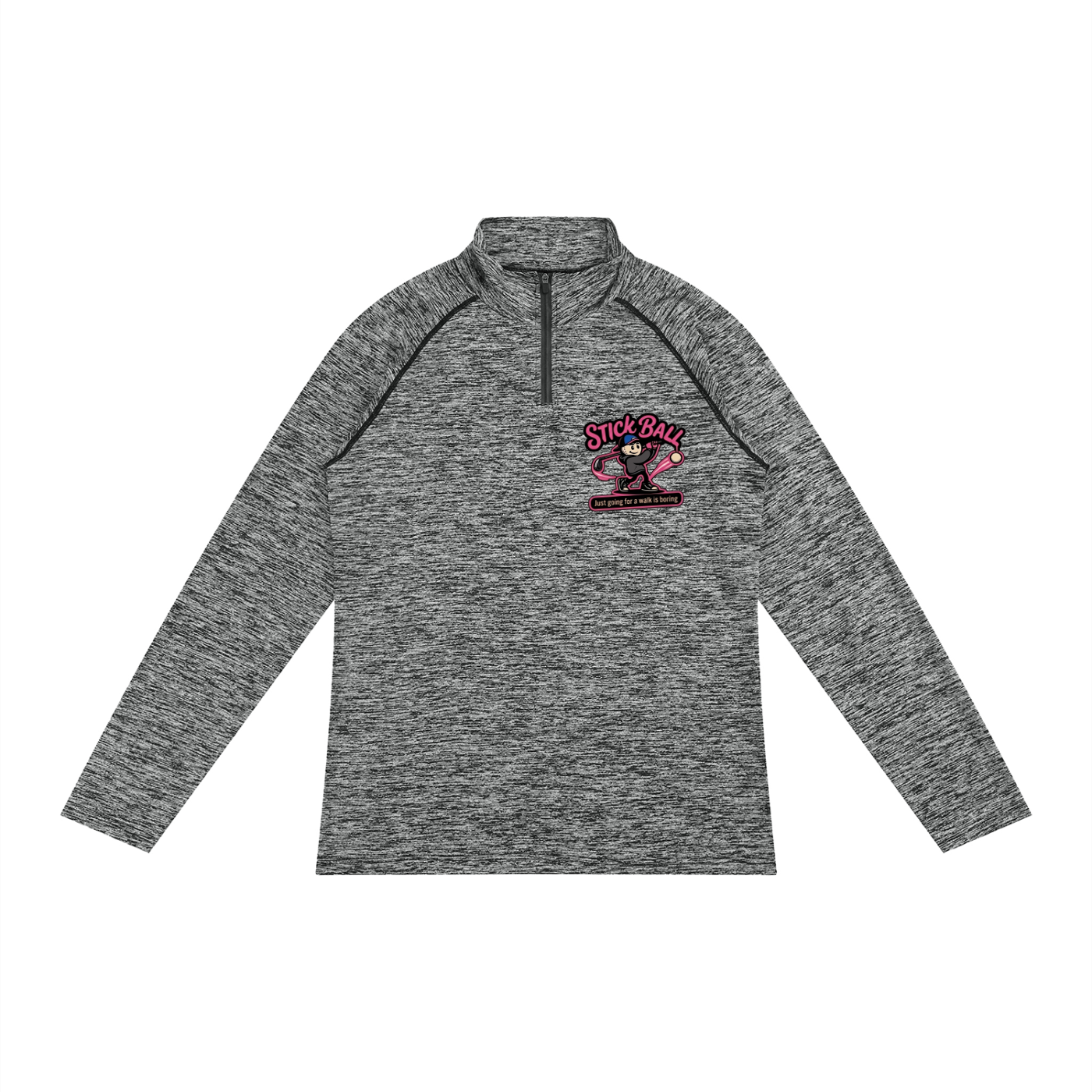 Men's Quarter-Zip Performance Long Sleeve T-Shirt
