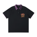 Contrast Collar Raglan Polo Shirt