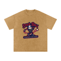 Snow Washed Oversized Cotton T-Shirt