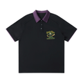 Contrast Collar Raglan Polo Shirt