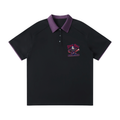 Contrast Collar Raglan Polo Shirt