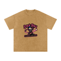 Snow Washed Oversized Cotton T-Shirt