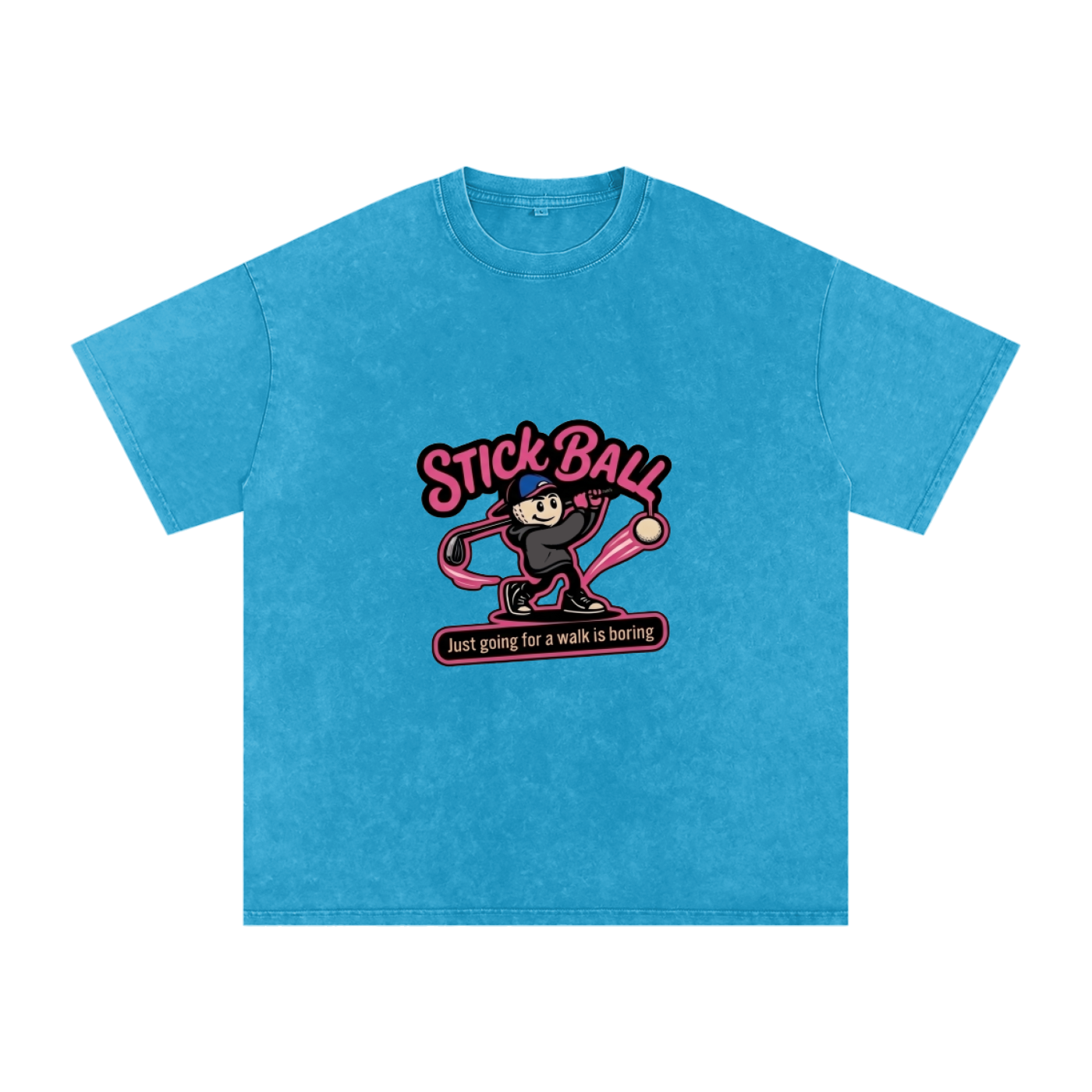 Snow Washed Oversized Cotton T-Shirt