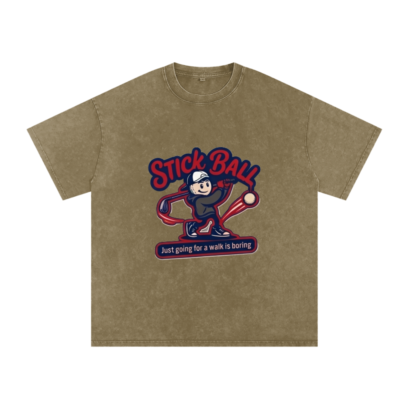 Snow Washed Oversized Cotton T-Shirt